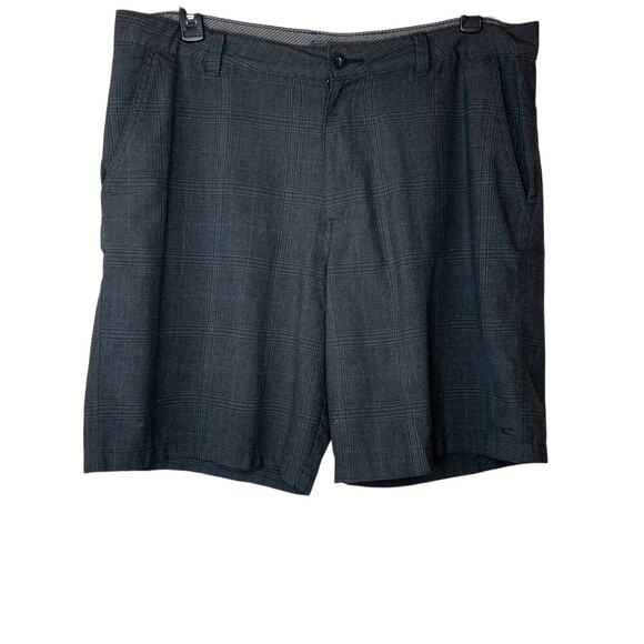 O'Neill Flat Front Street Shorts Men's in Charcoal Gray Size 38 - Picture 1 of 6